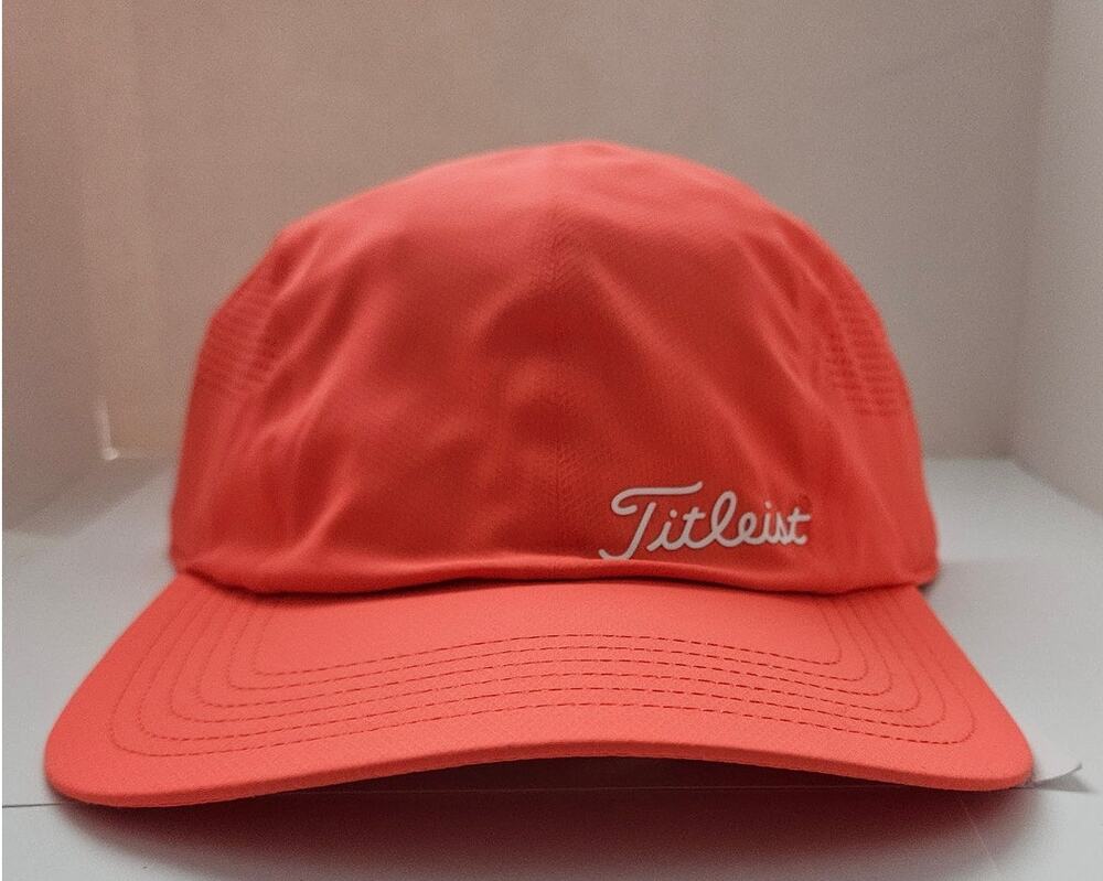 NWT Women's Titleist Hat Cap Golf Pink Ribbon Moisture Wicking UV Orange